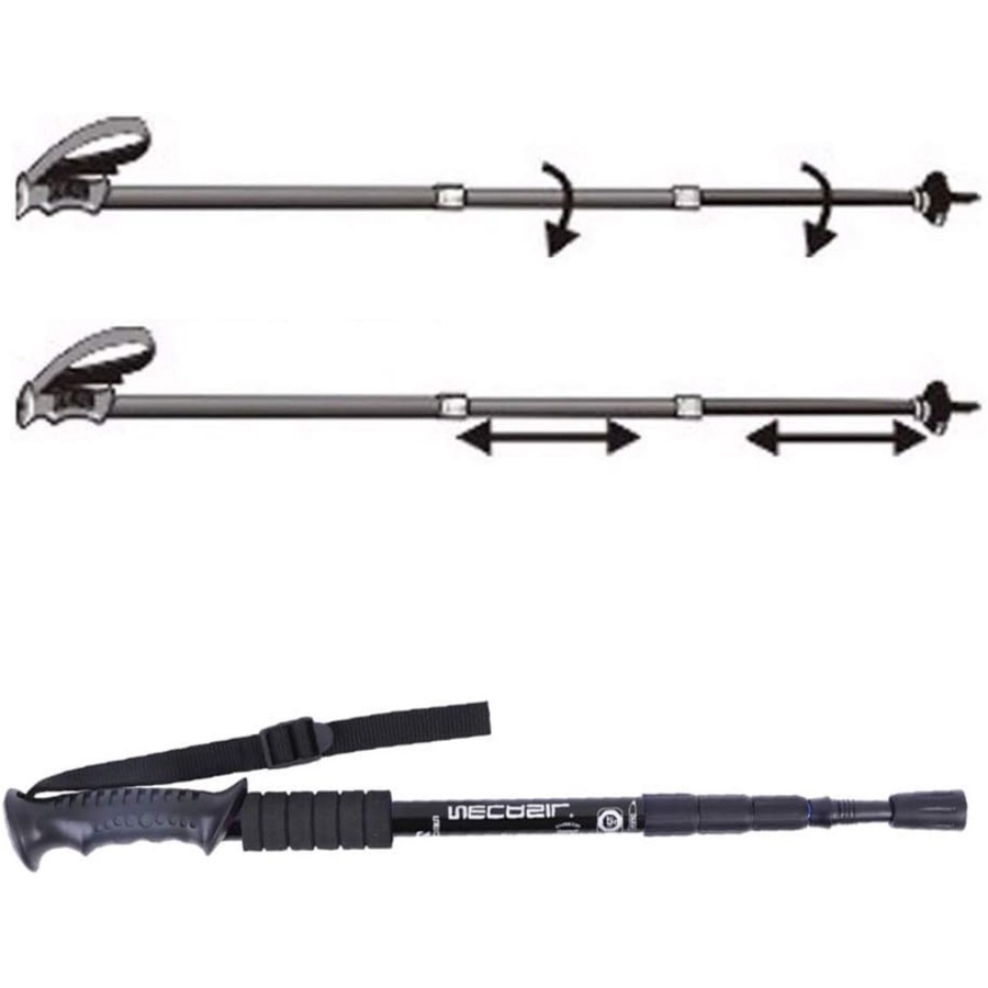 Folding Trekking Poles – Hiking & Walking Sticks-عصا مشي وتخييم قابلة للطي للرحلات والهايكنج
