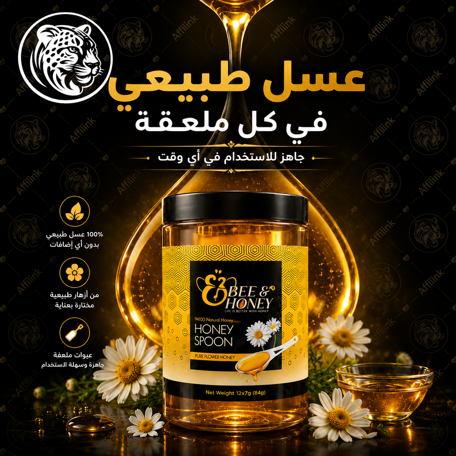 عسل الحبة السوداء Bee & Honey – مزيج طبيعي بنكهة غنية وجودة مميزة