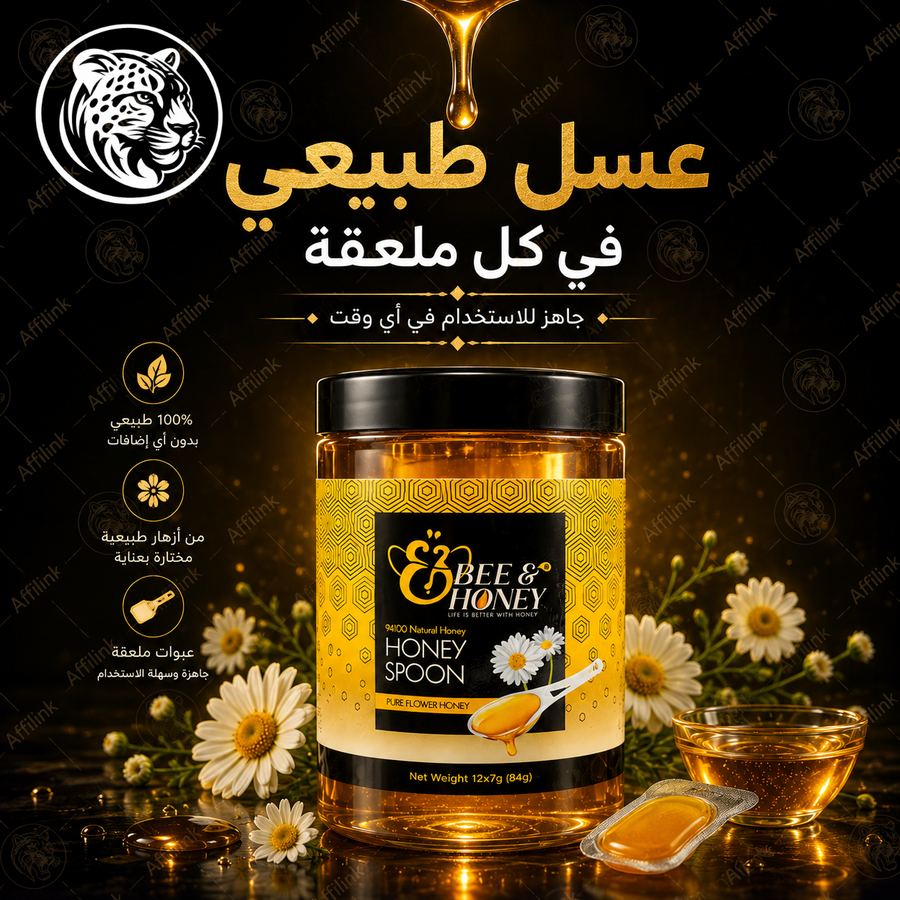 عسل الحبة السوداء Bee & Honey – مزيج طبيعي بنكهة غنية وجودة مميزة