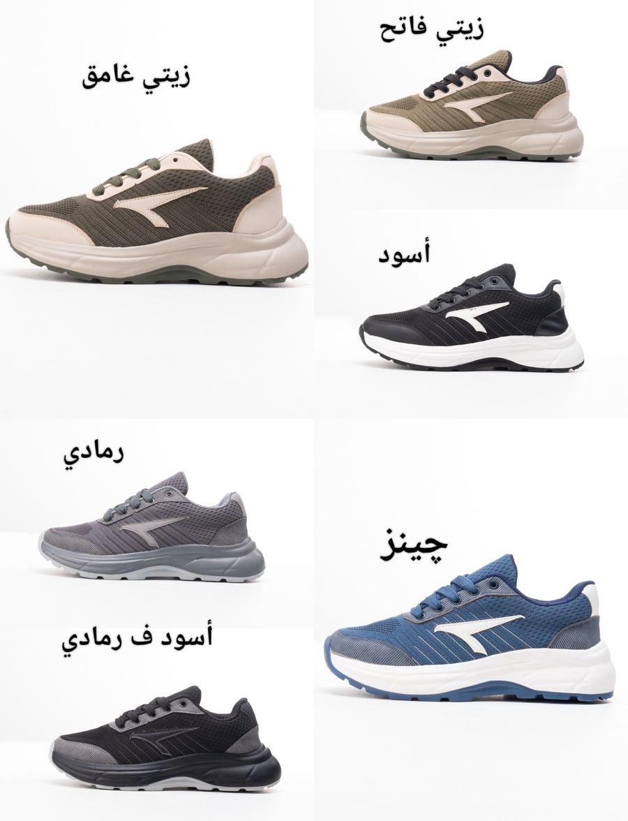 كوتشي EVA V Lk7 رجالي | نعل EVA خفيف وتريكو مطعم بالجلد
