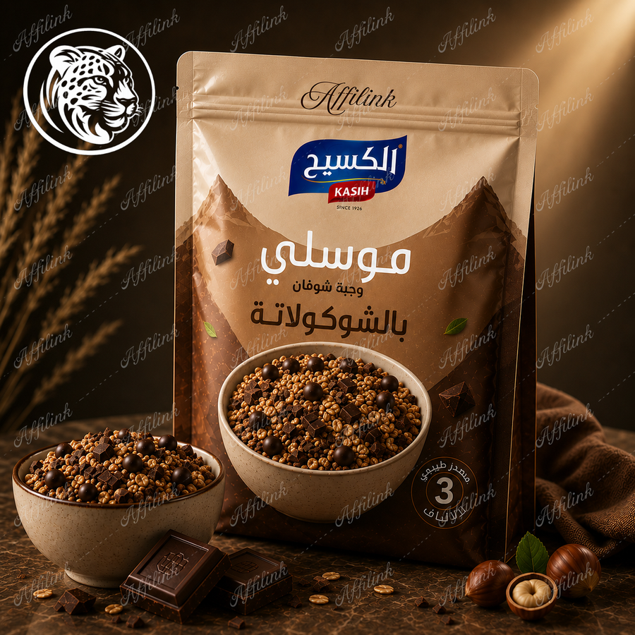 موسلي الشوكولاتة من الكسيج – طاقة يومك بطعم فاخر