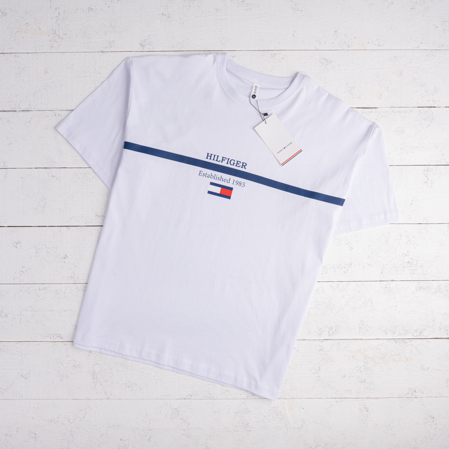 تيشيرت HILFIGER Established 1985 Ner3 قطن 100% | للجنسين