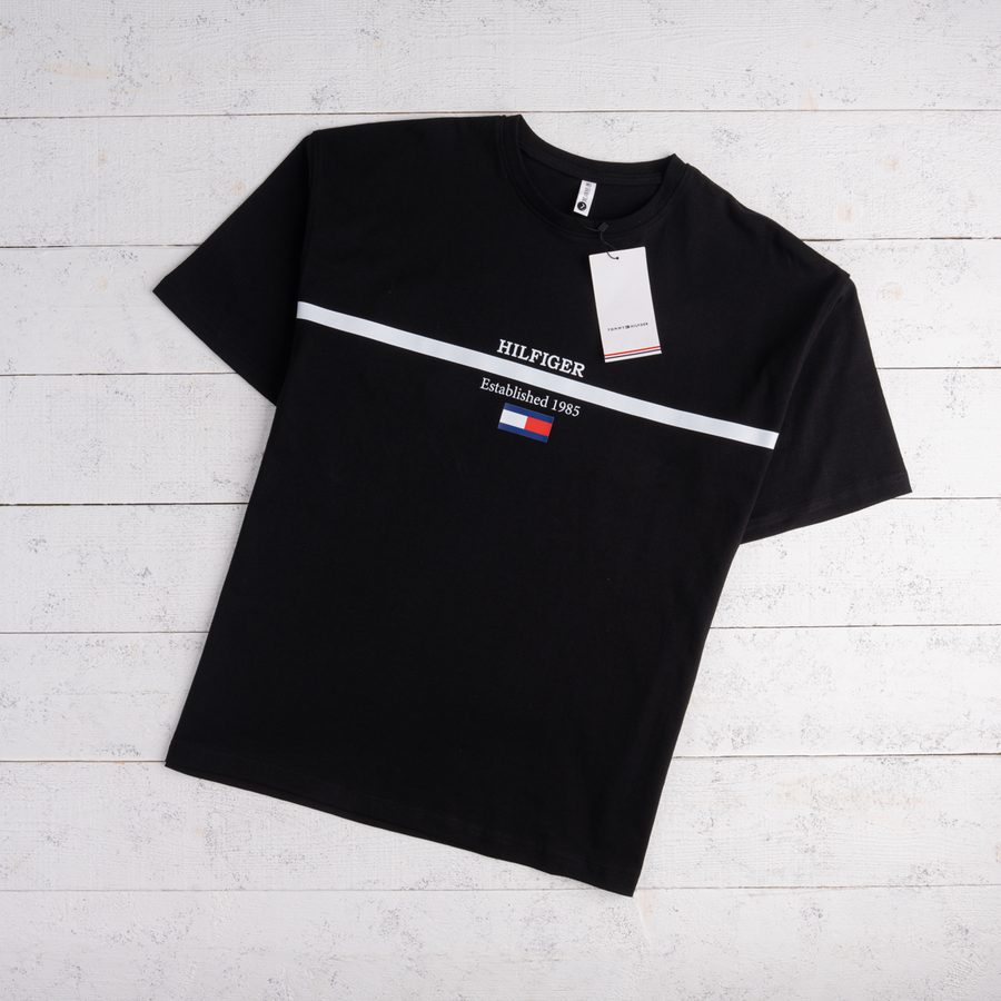 تيشيرت HILFIGER Established 1985 Ner3 قطن 100% | للجنسين