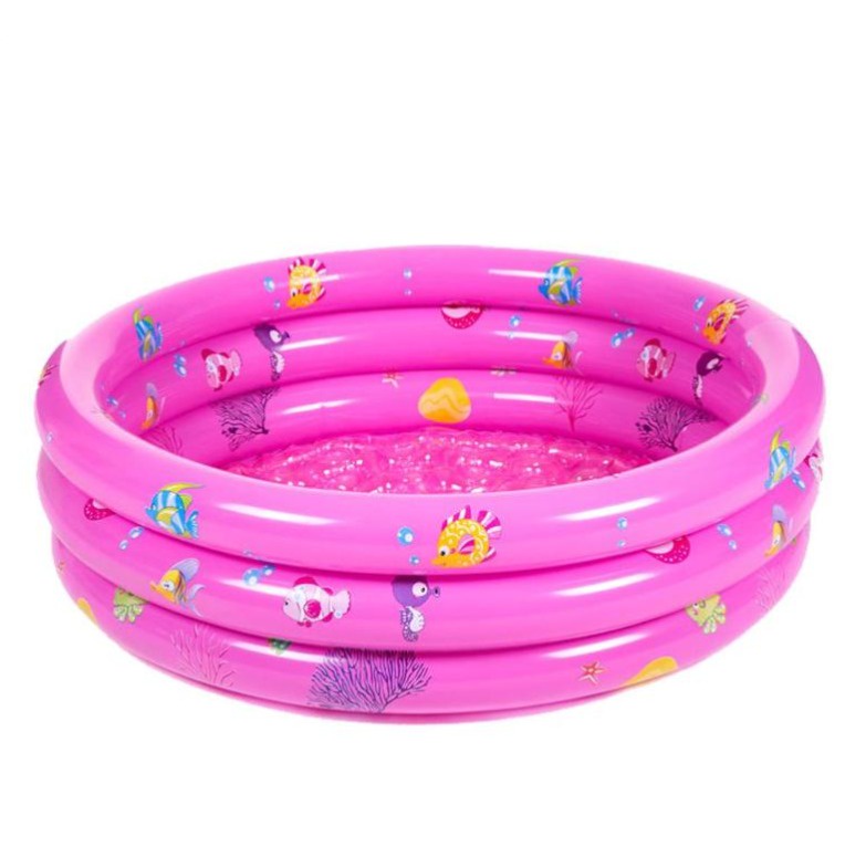حوض سباحة متنقل للأطفال قابل للنفخ - آمن 2 في 1 صيف وشتاء