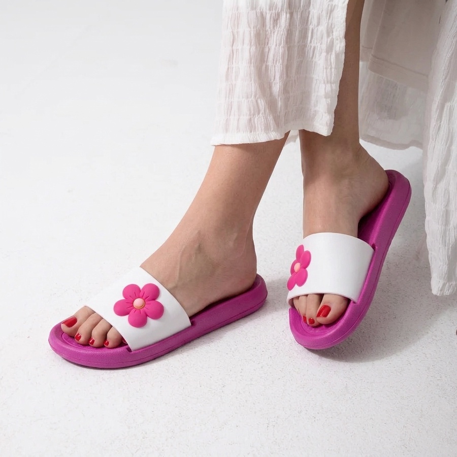 Flowery Eva Slide