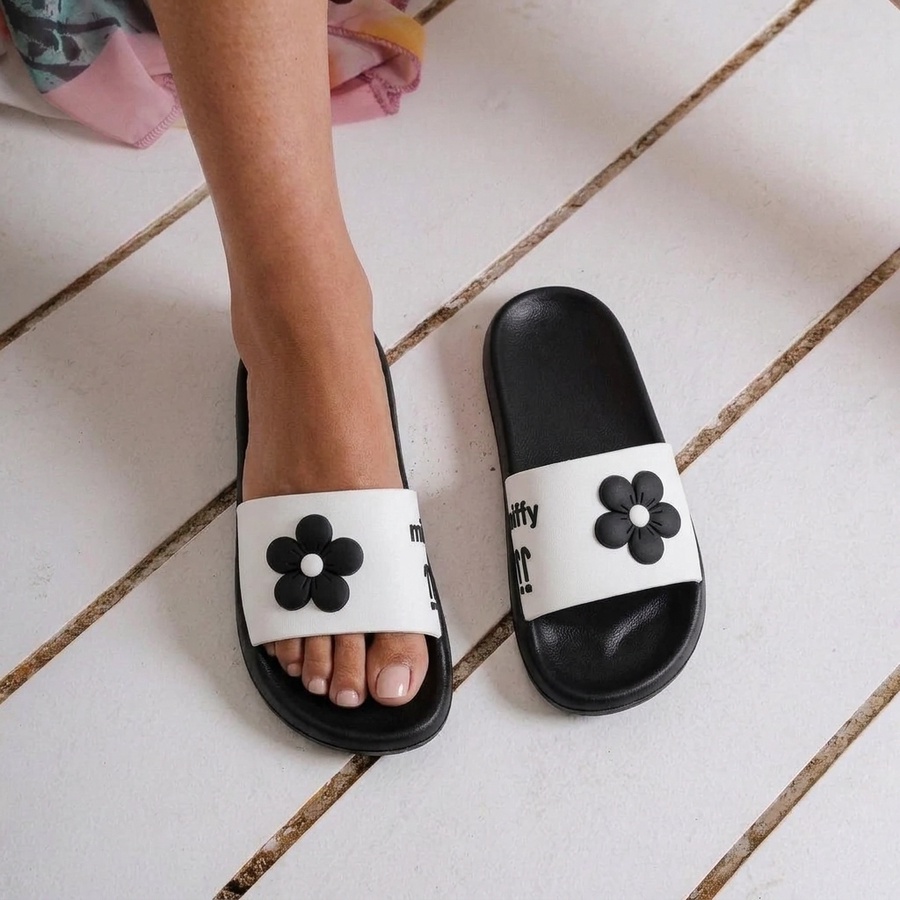 Flowery Eva Slide