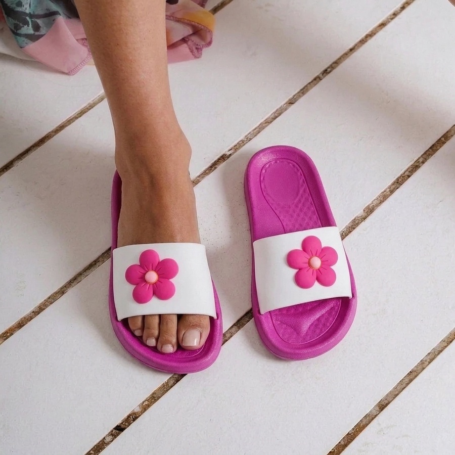 Flowery Eva Slide