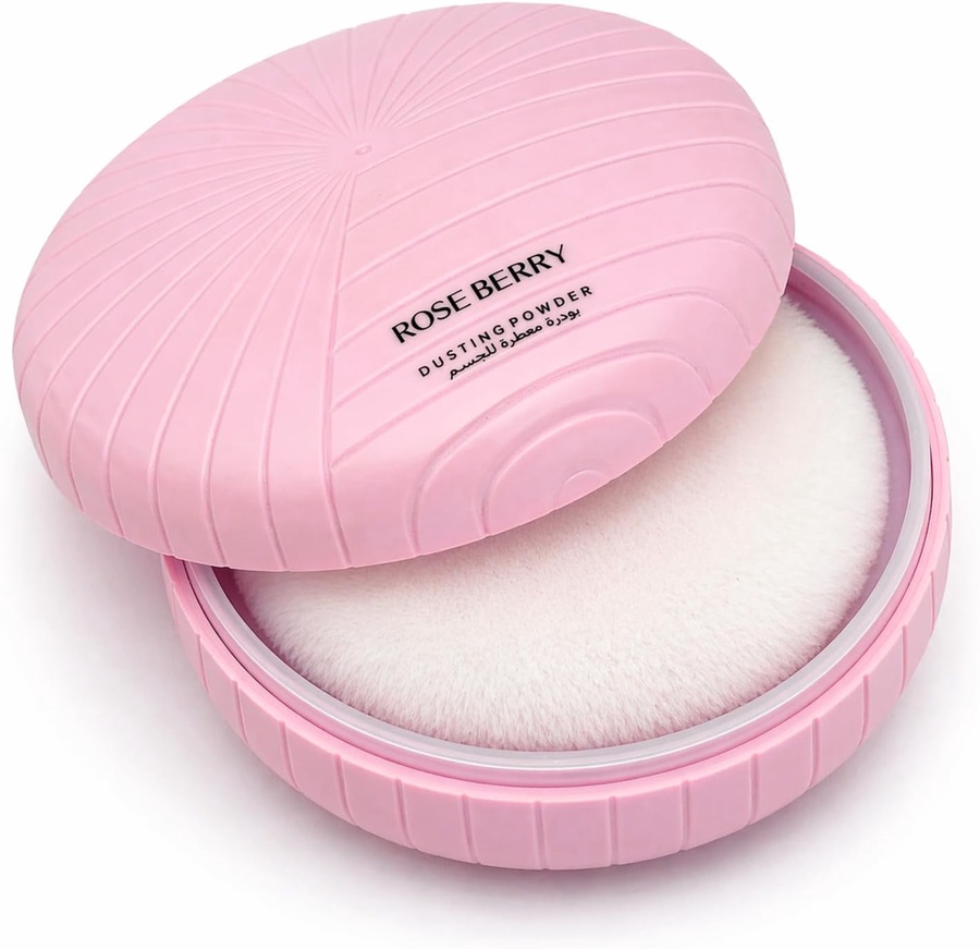 Rose Berry - Dusting Powder With Puff for the Body