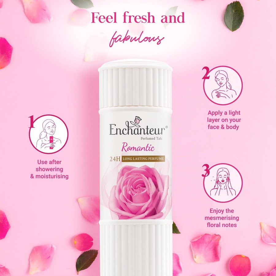 Enchanteur Romantic Perfumed Talc 250 g