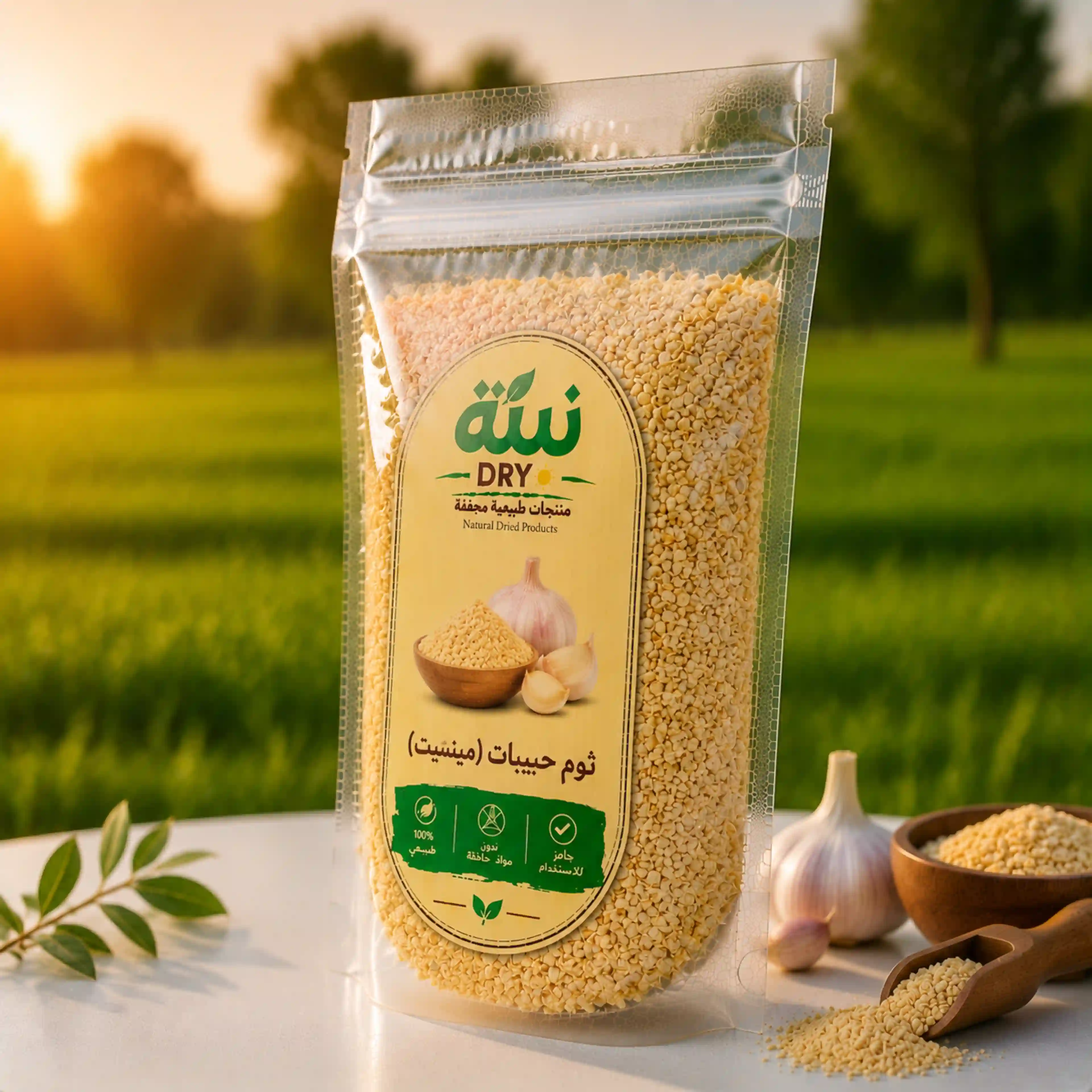 ثوم فصوص حبيبات للطبخ والتتبيل