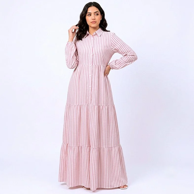 Linen Dress Striped