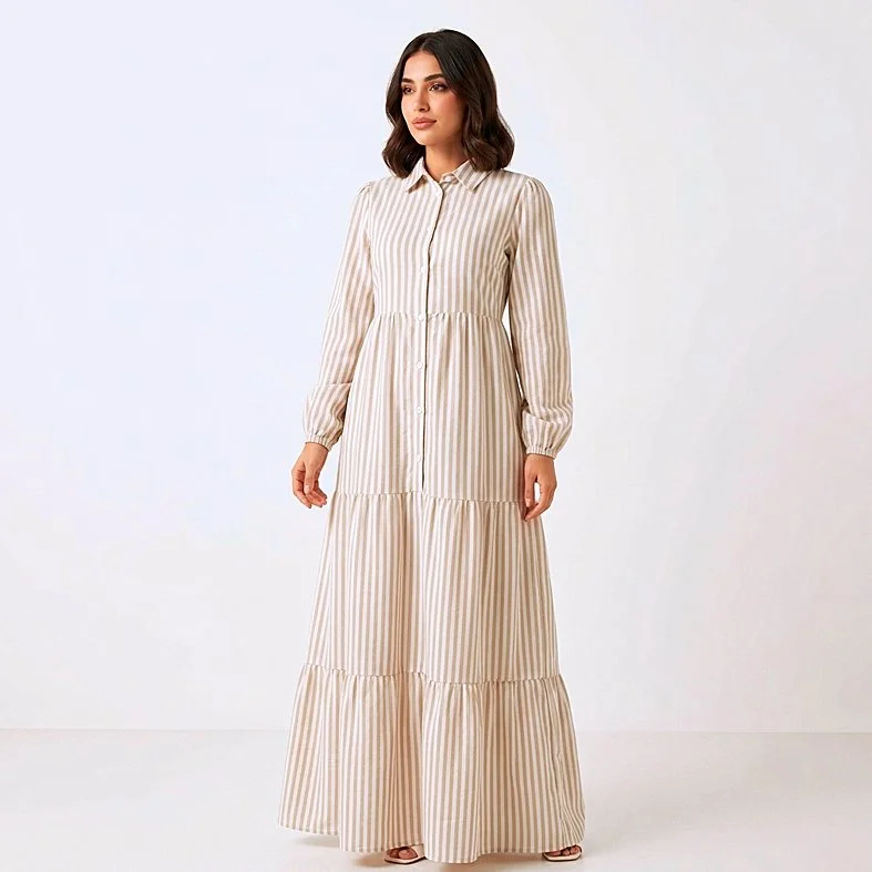 Linen Dress Striped