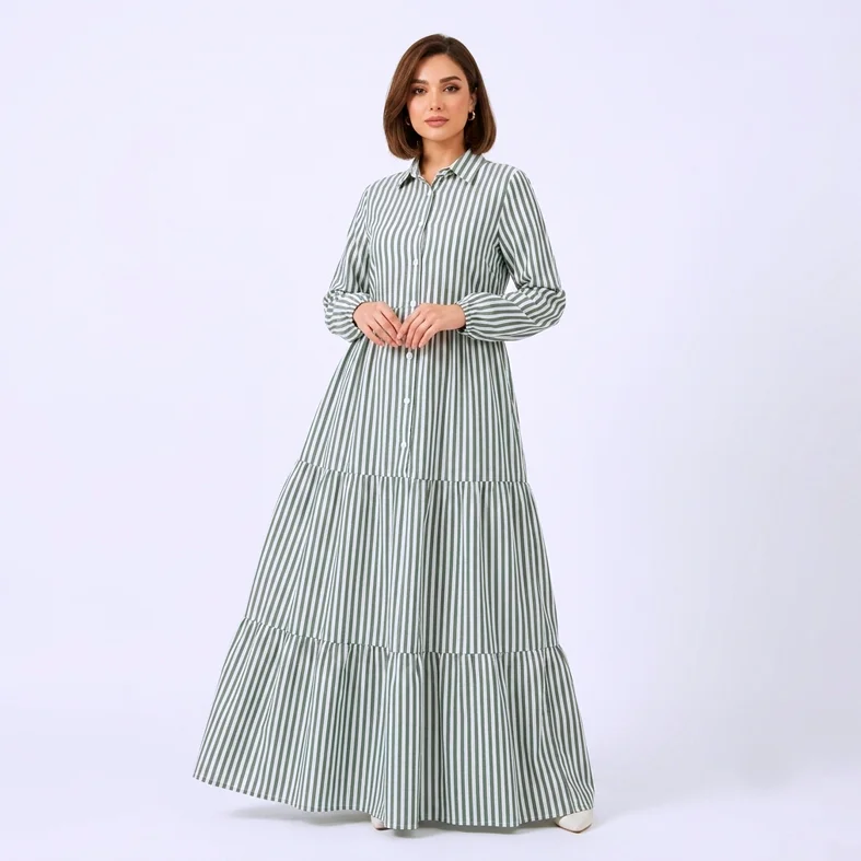 Linen Dress Striped