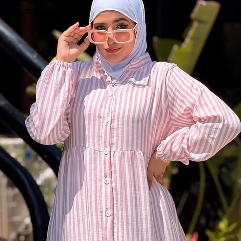 Linen Dress Striped