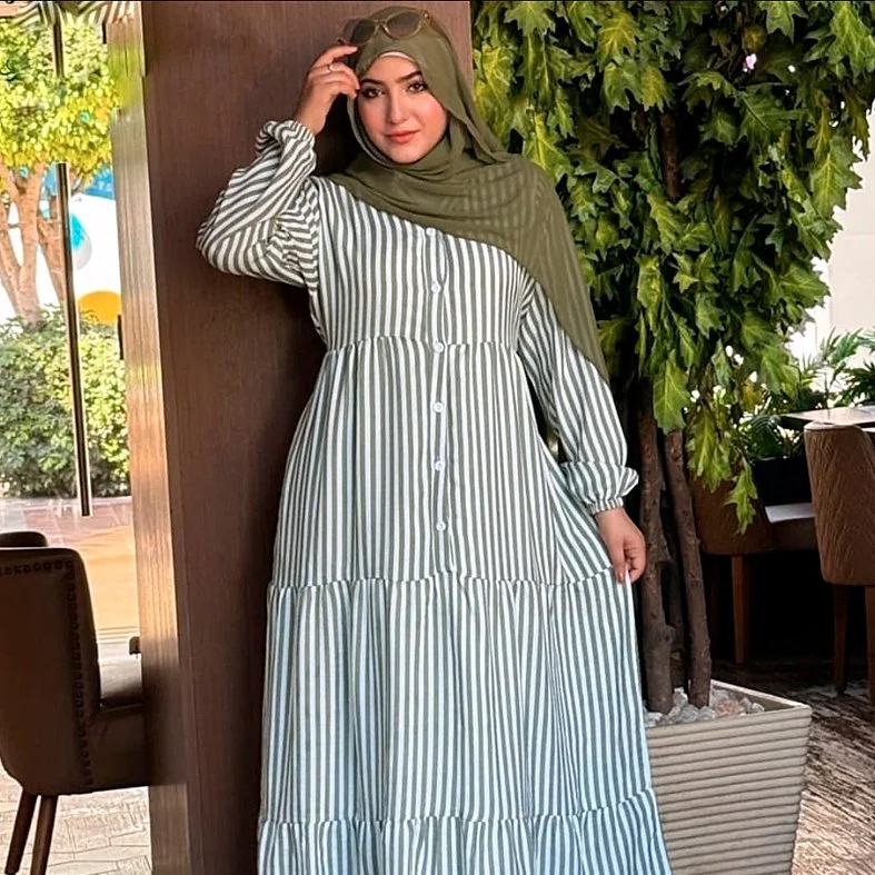 Linen Dress Striped