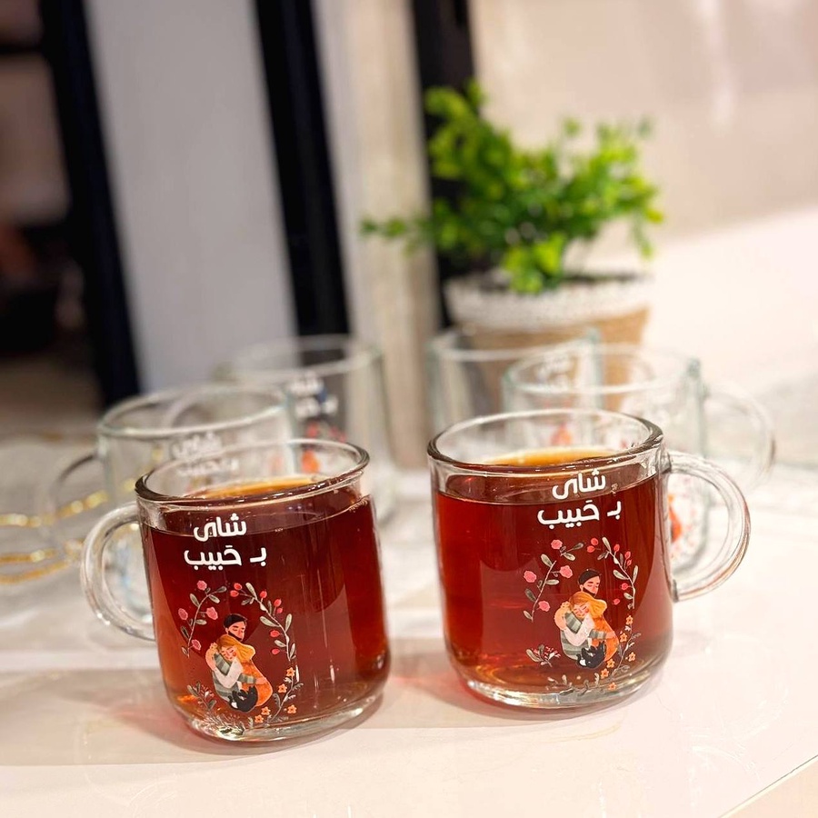 Habib Tea Glasses 6pc hand