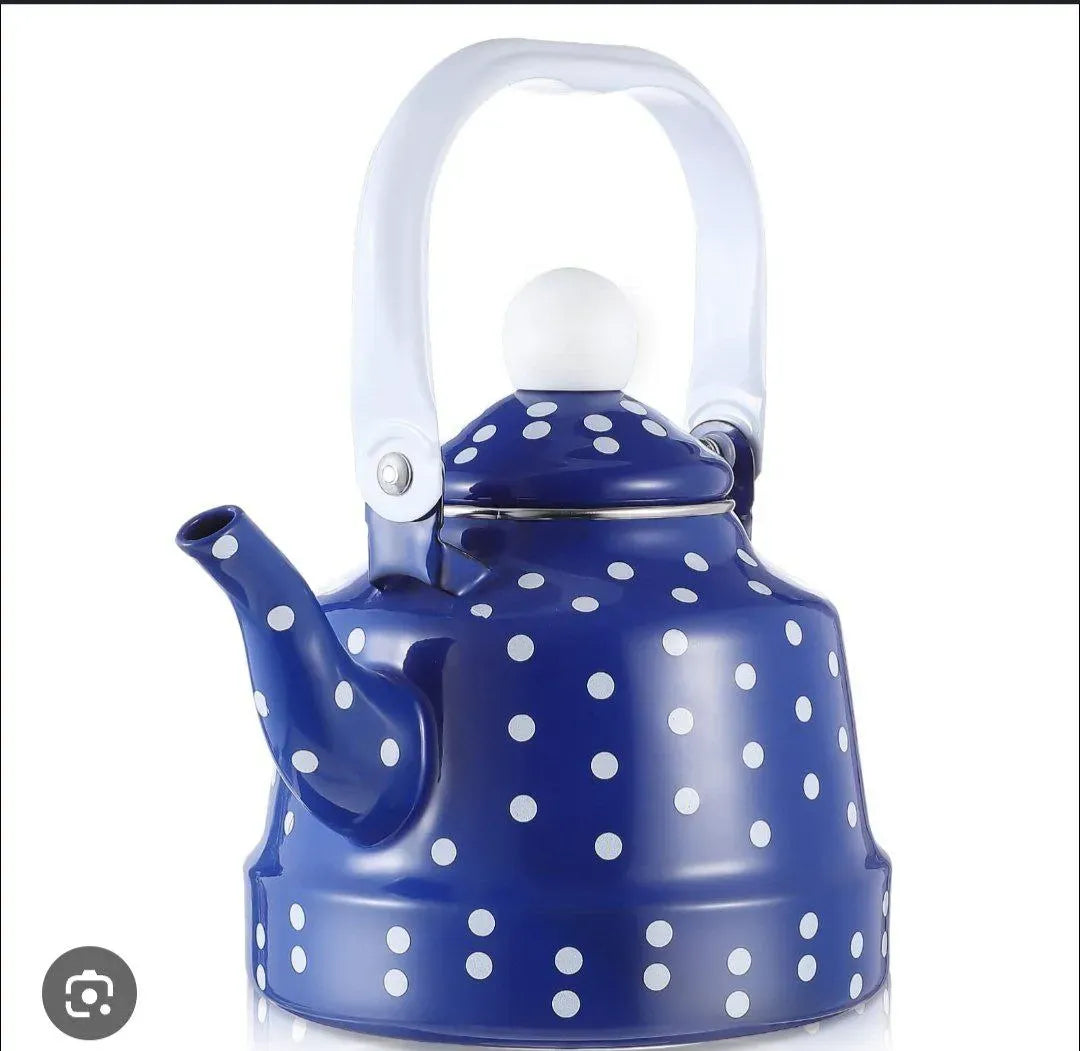 براد شاي معدني كلاسيكي "ريترو"  Dotted Tea Kettle