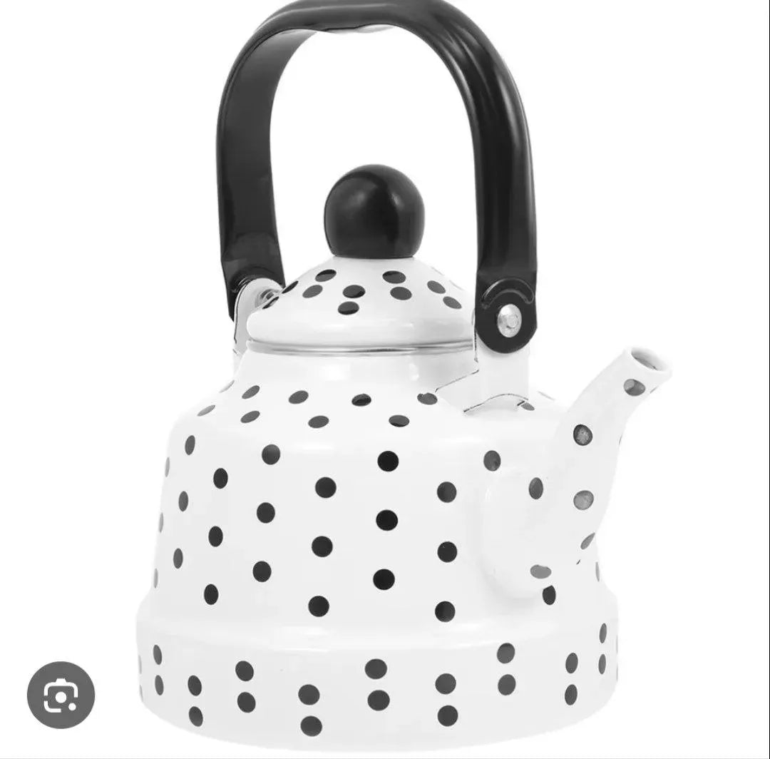 براد شاي معدني كلاسيكي "ريترو"  Dotted Tea Kettle