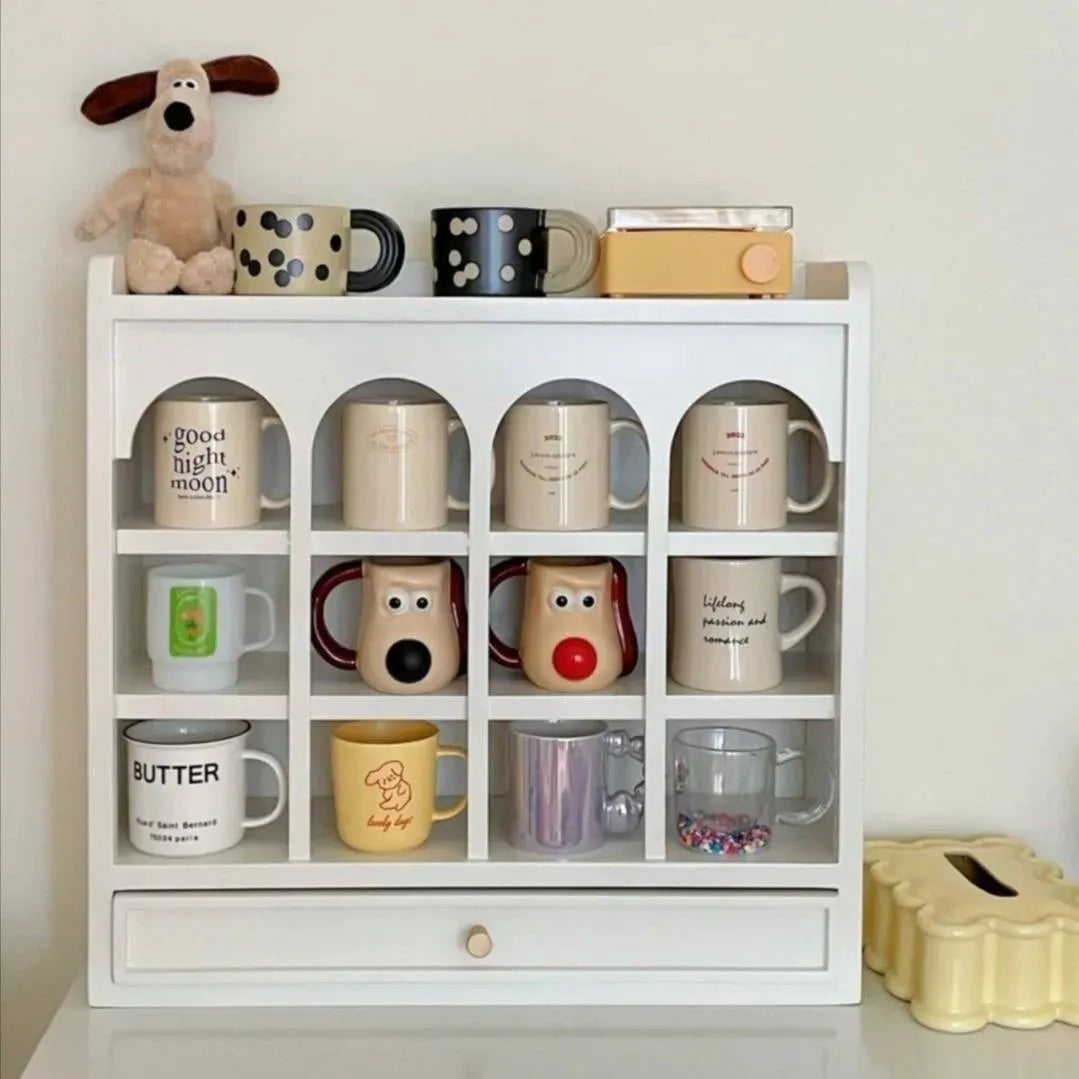 منظم كوفي كورنر خشبي فاخر Coffee Corner Organizer