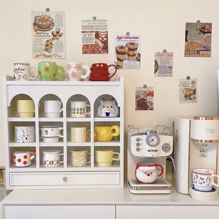 منظم كوفي كورنر خشبي فاخر Coffee Corner Organizer