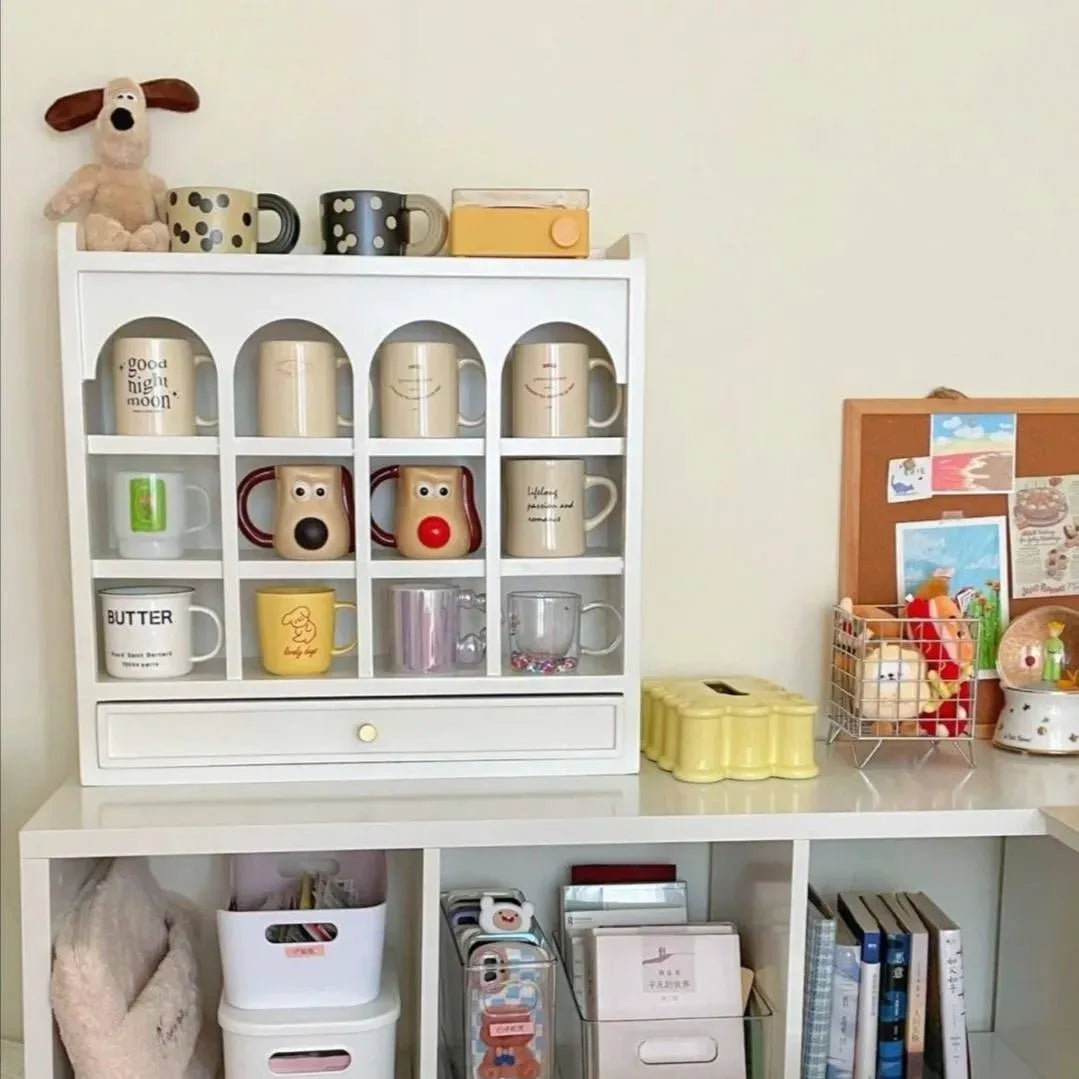 منظم كوفي كورنر خشبي فاخر Coffee Corner Organizer