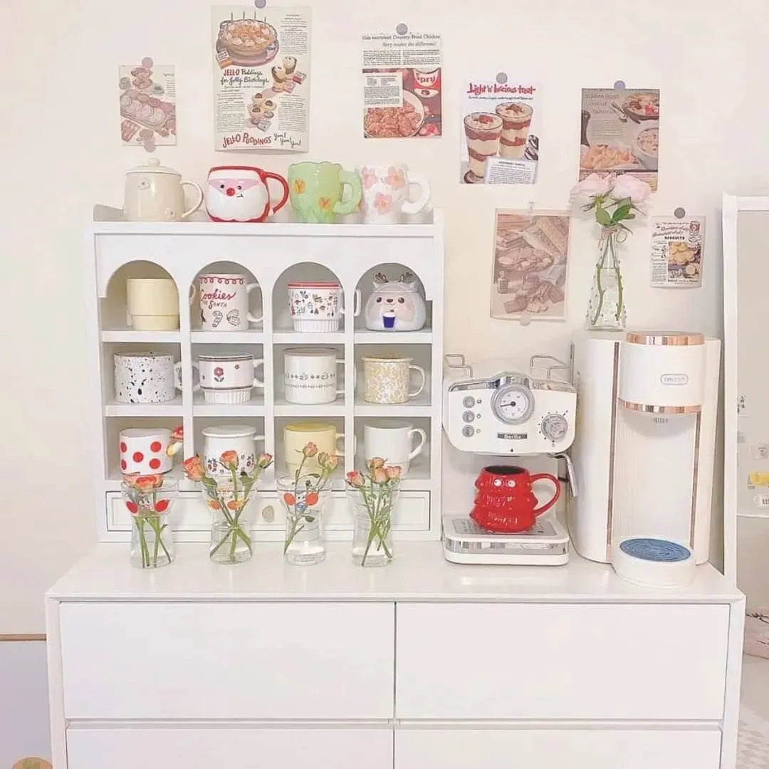 منظم كوفي كورنر خشبي فاخر Coffee Corner Organizer