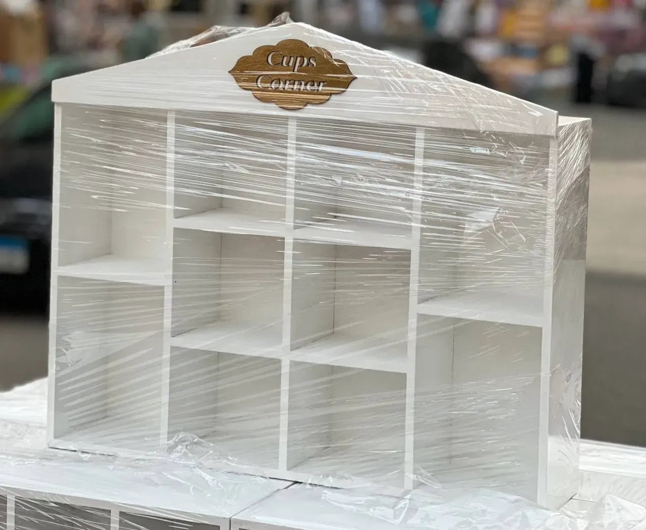 منظم كوفي كورنر خشبي فاخر Coffee Corner Organizer