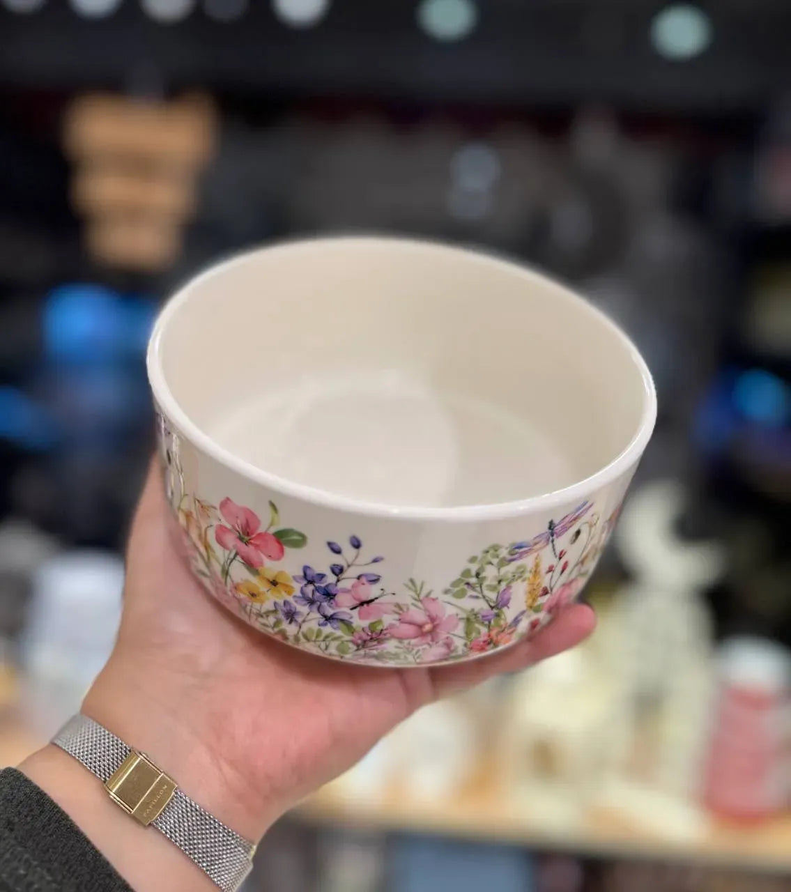 طقم علب حفظ سيراميك "جاردن" Floral Porcelain Containers