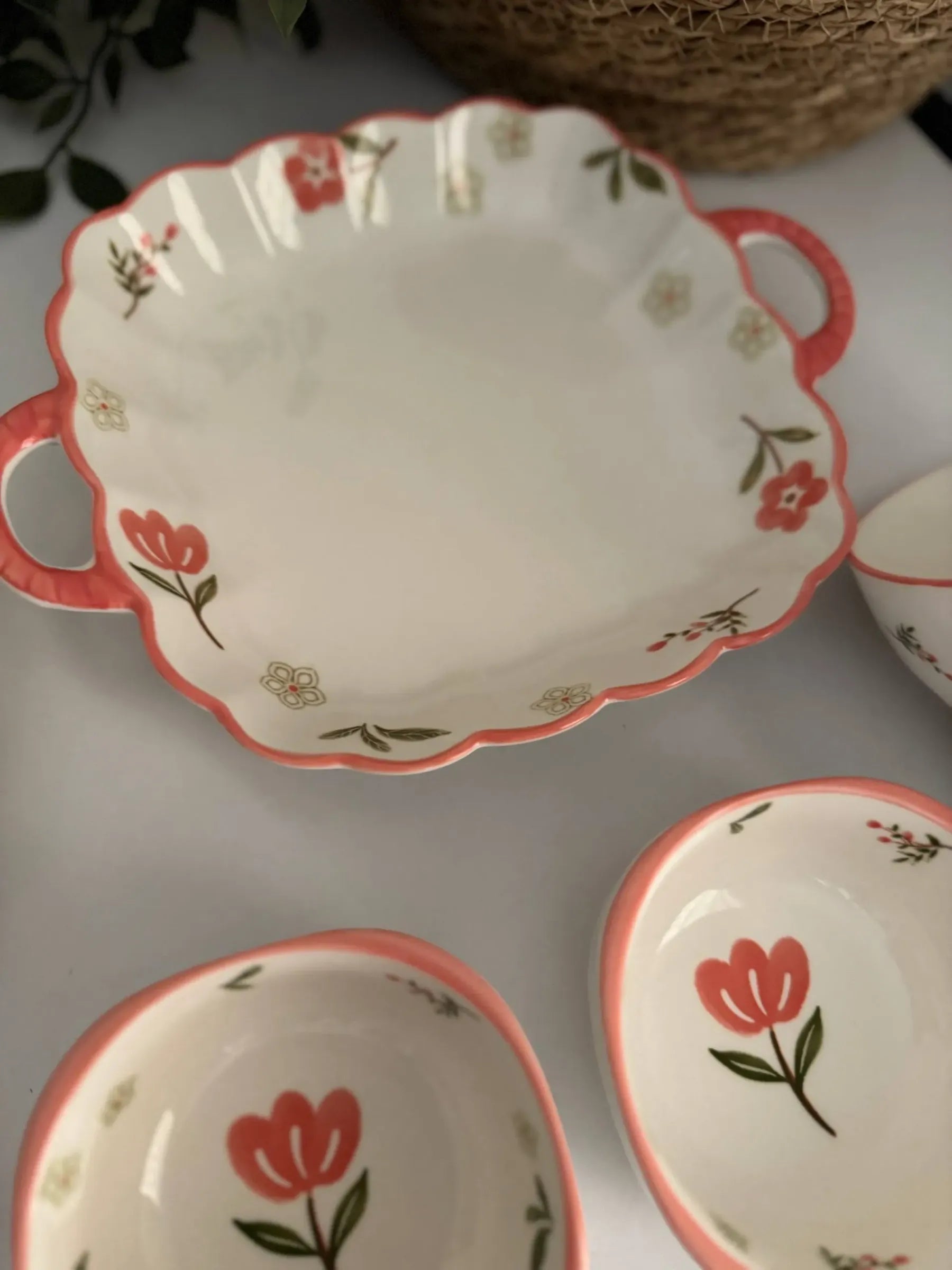 صينية فرن وتقديم  "فلورينا" Scalloped Flower Baker