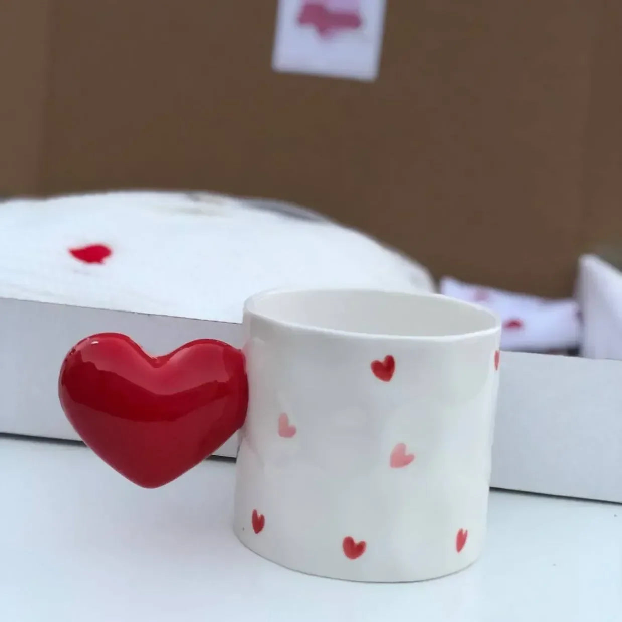 مج القلب  (Red Heart Mug)