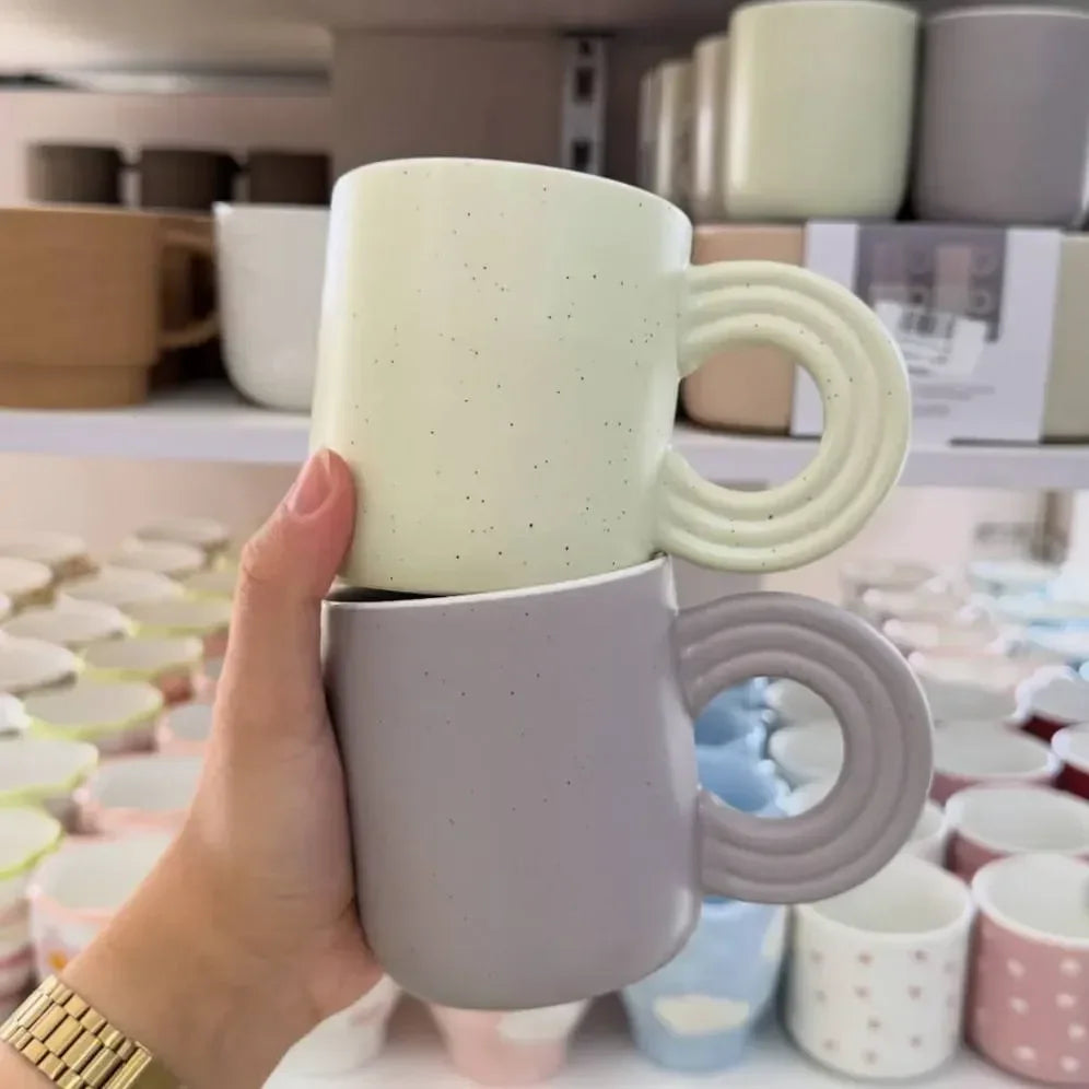 مج "آرت ديكو" بمسكة مضلعة Ripple Arch Mug set