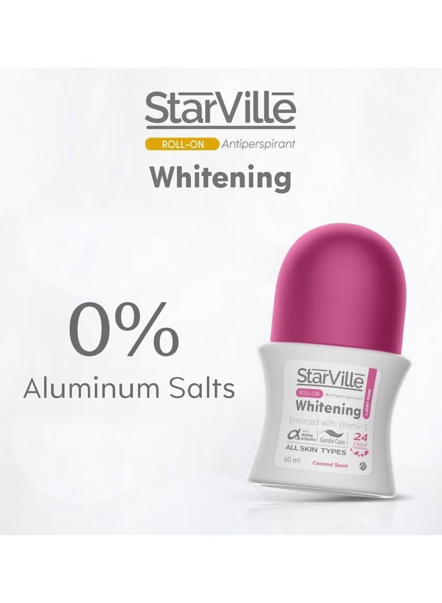 Starville Roll On Whitening Light Pink Free 60 Ml