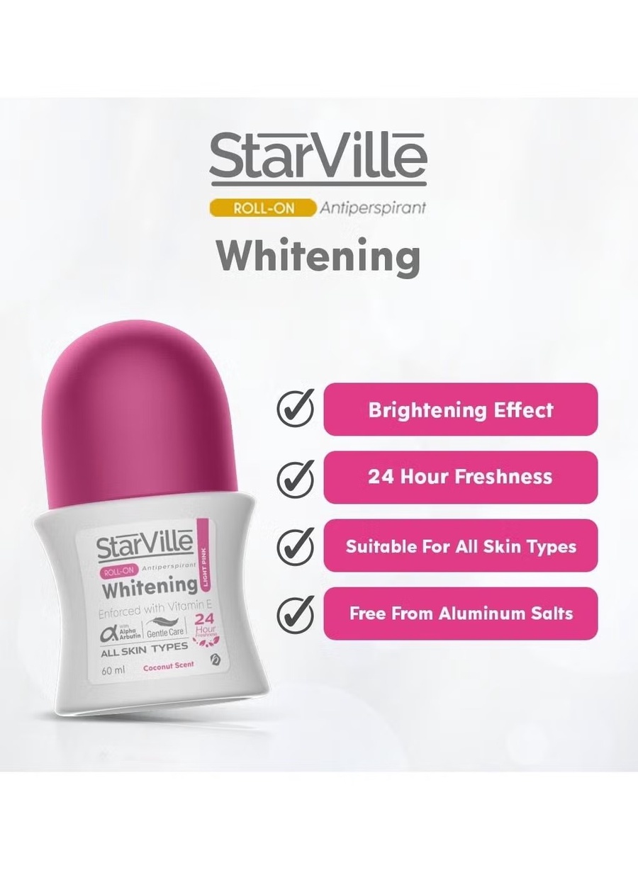 Starville Roll On Whitening Light Pink Free 60 Ml