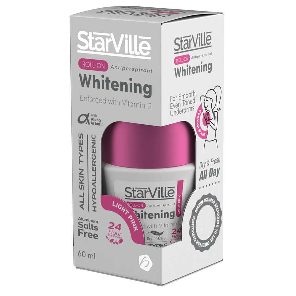 Starville Roll On Whitening Light Pink Free 60 Ml