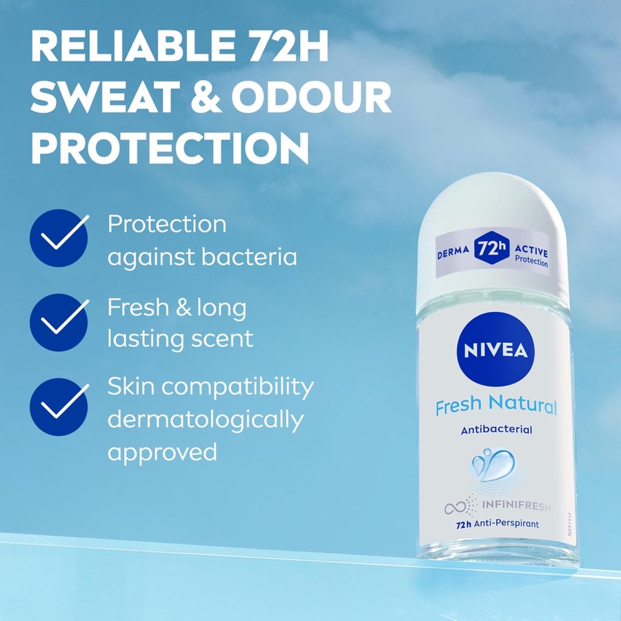 NIVEA Deodorant Roll-on for Women Fresh Natural Ocean Extracts 50ml