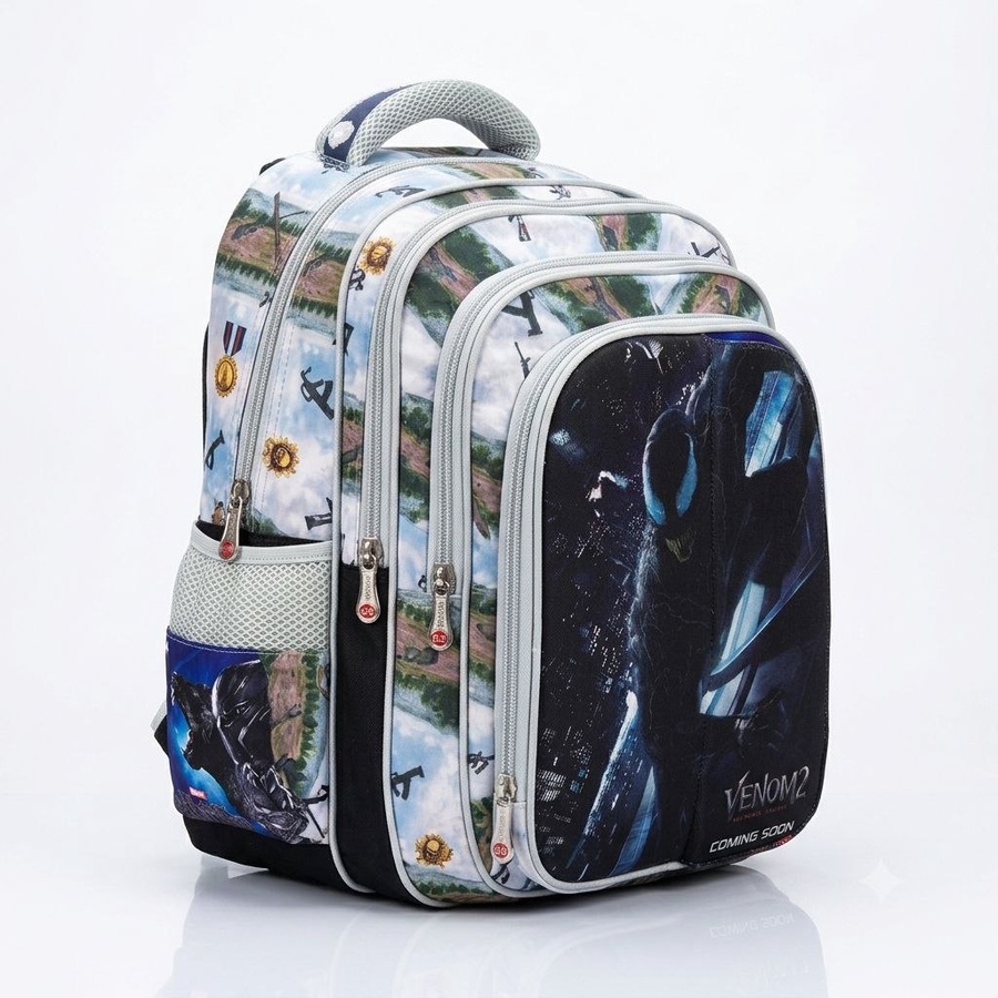 طقم  شنطة مدرسة  أطفالي ظهر  "Golden Bag brand " قلاب 3 وشوش مقاس 16 - 3 قطع| Demand & Beyond