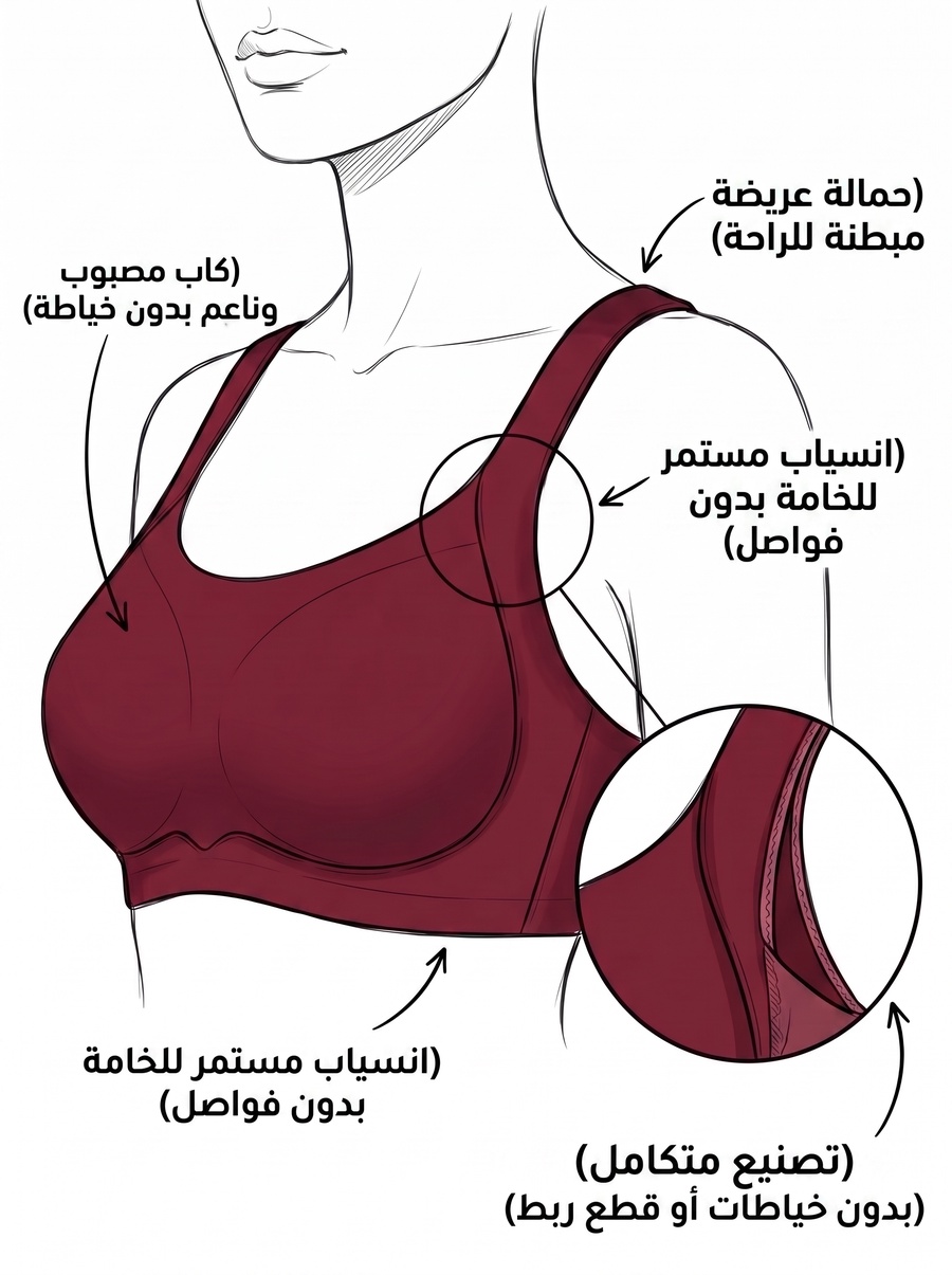 Ultra Comfort Laser Cut Daily Crop-Bra
