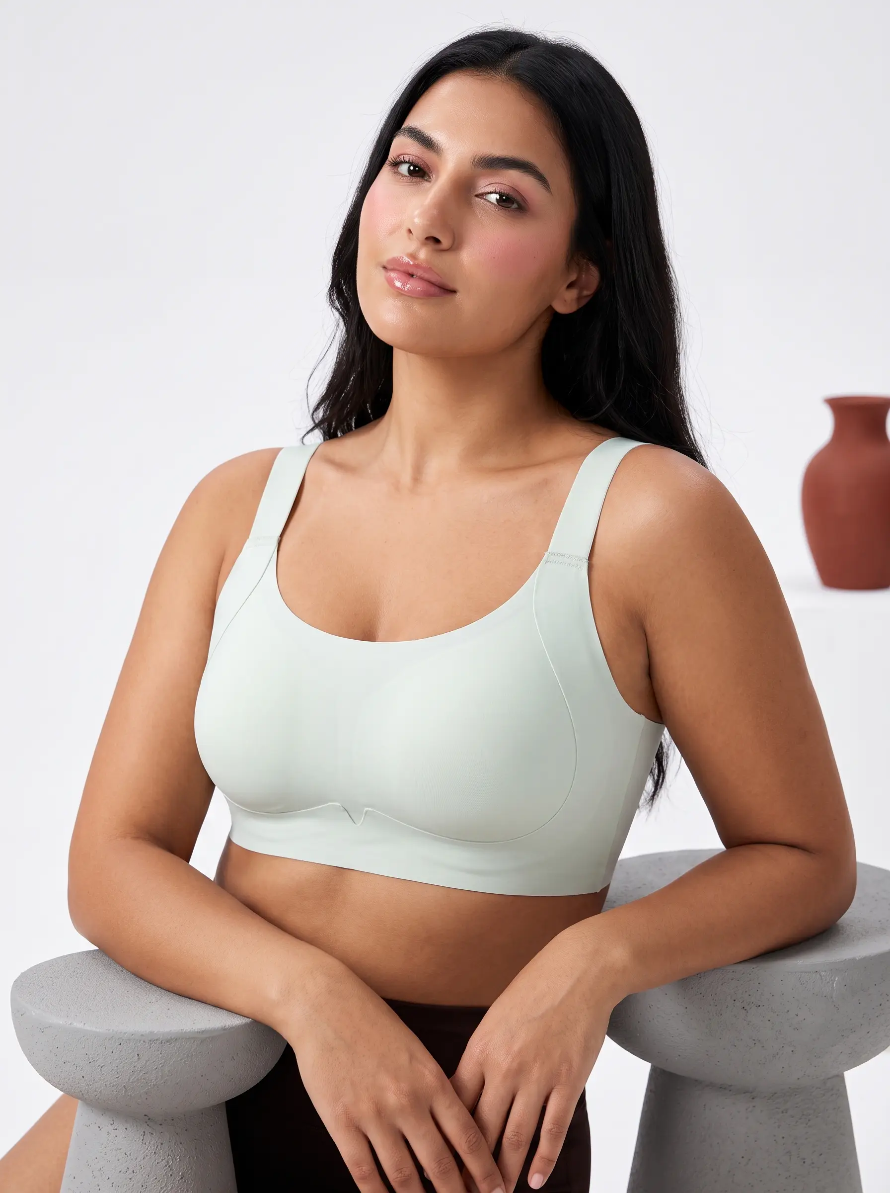 Ultra Comfort Laser Cut Daily Crop-Bra