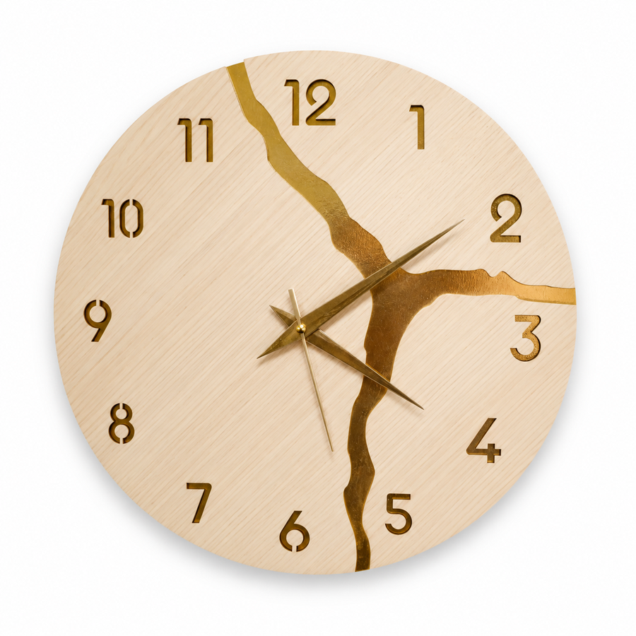  beige Modern Clock