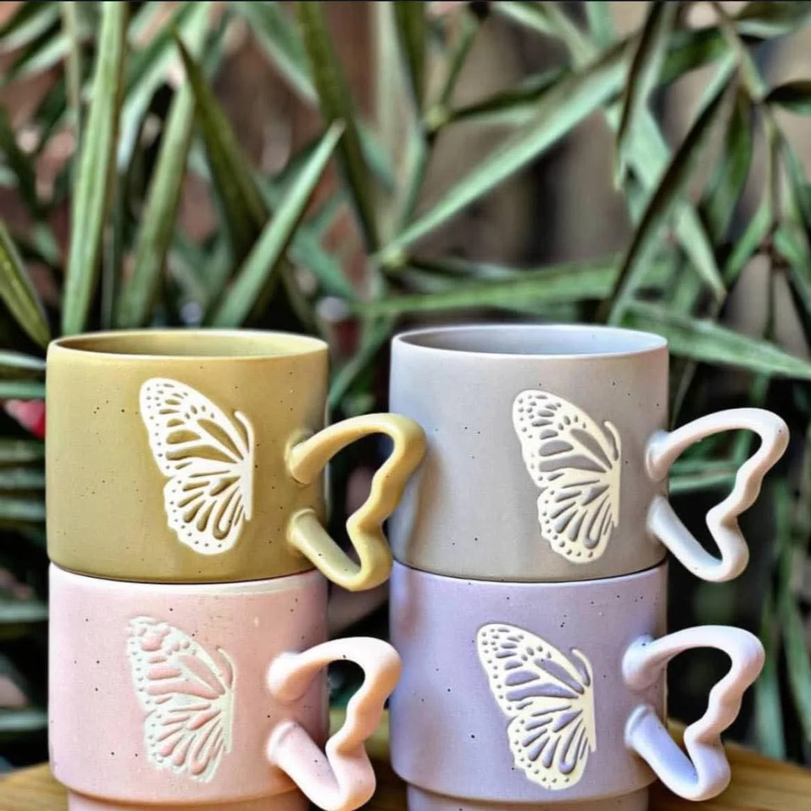 Butterfly Wing Mug set طقم مجات أجنحة الفراشة