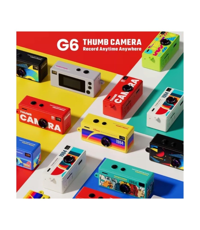 كاميرا Mini G6 الرقمية المحمولة بدقة 1080P HD مع شاشة LCD