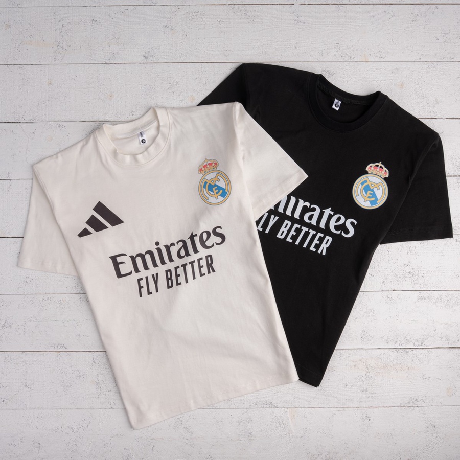 تيشيرت بوليفار ريال مدريد قطن 100% | أوفر سايز للجنسين