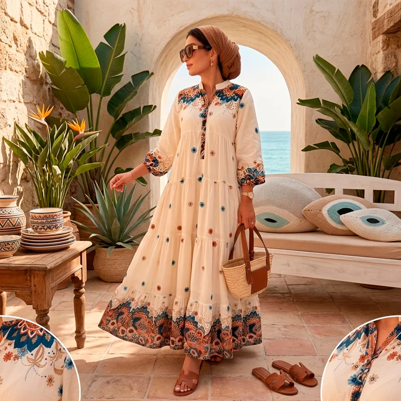 Viscose Floral Dress