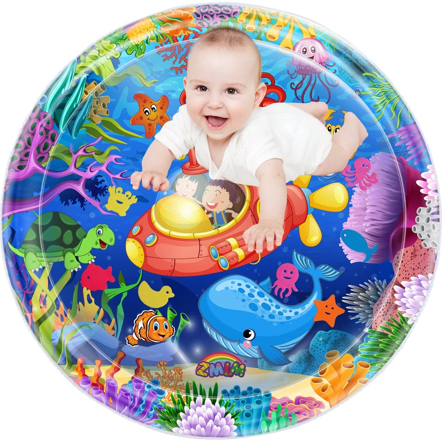 سجادة مياه دولفين للأطفال | لعبة حسية آمنة لتقوية عضلات Tummy Time