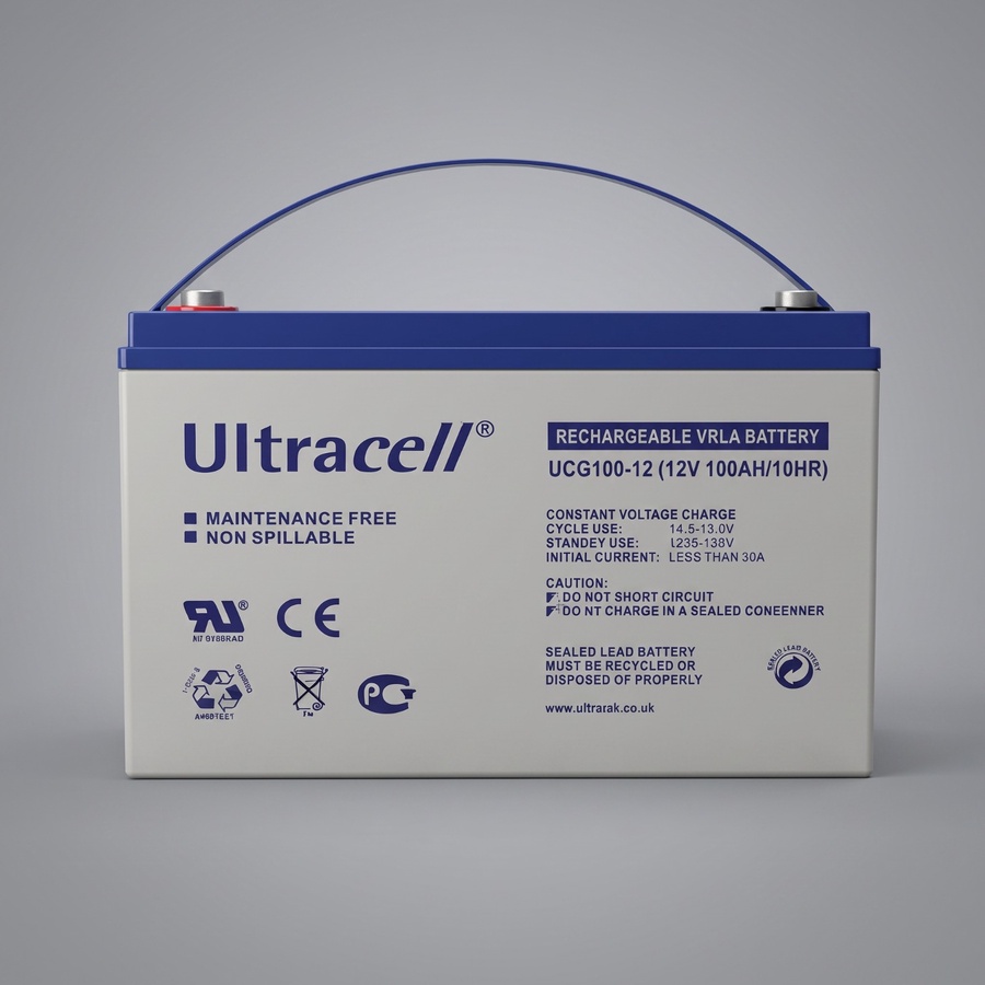 100Ah 12V Gel Battery Cycle Resistant Ultracell Solar Battery Solar Energy