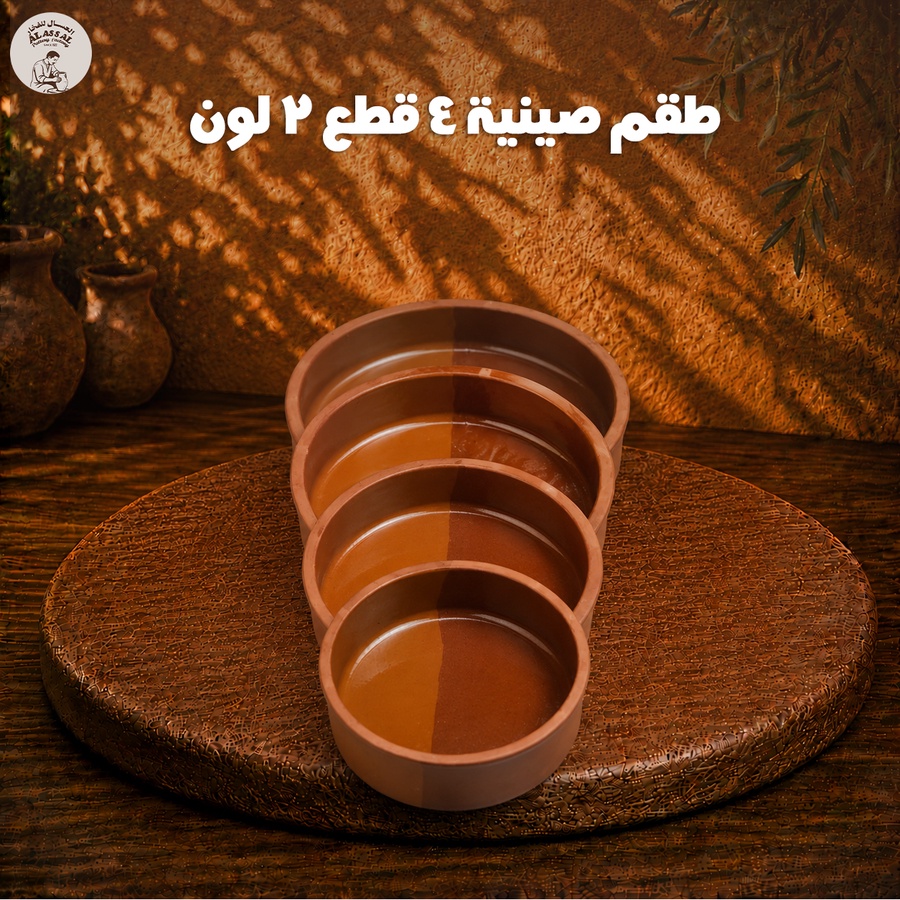 طقم صواني 2 لون - (4 قطع)