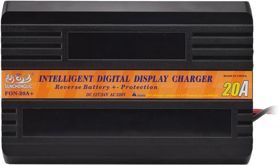 Battery Charger With Digital Display 12V/24Vdc-20A- with selectors (FON-20A) 
