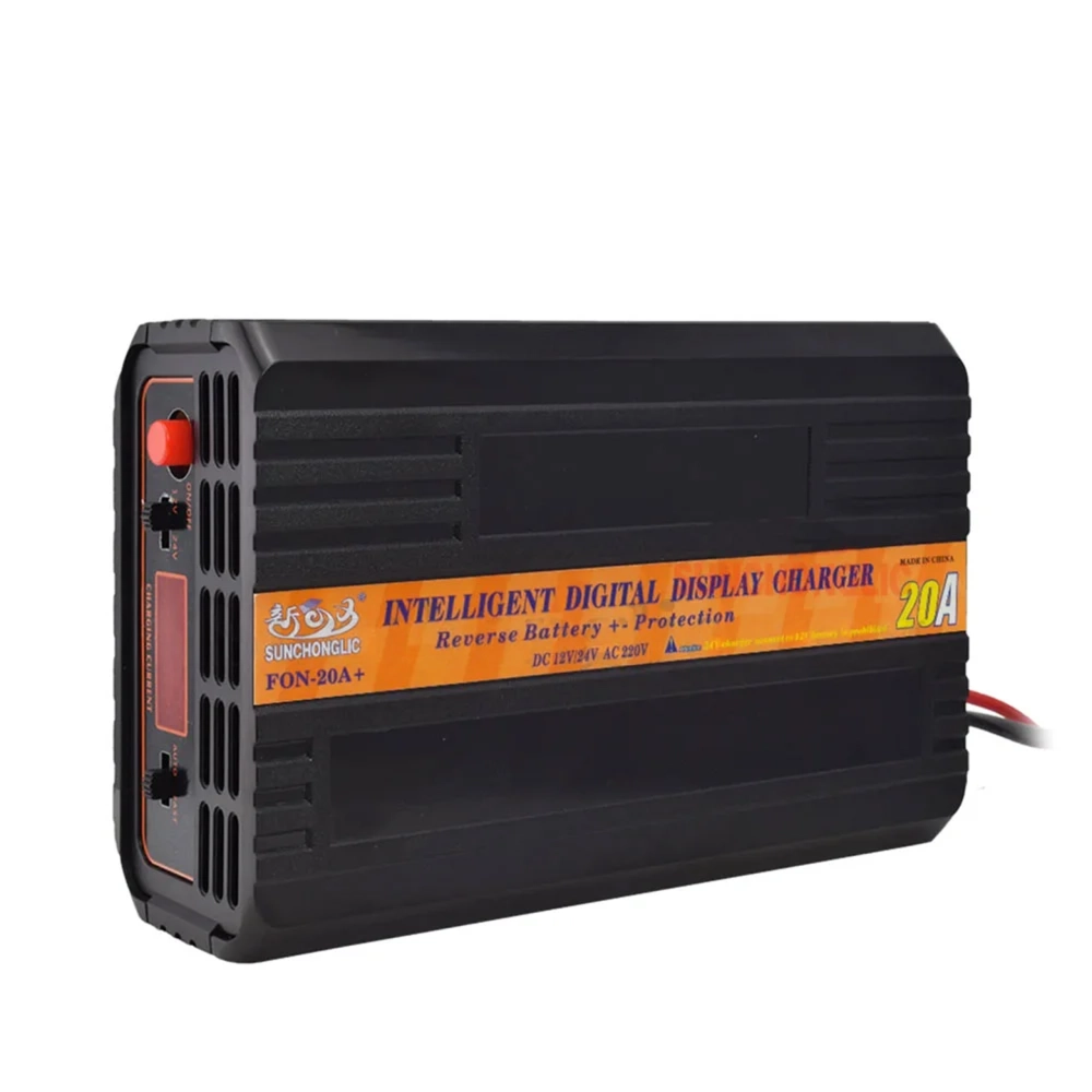 Battery Charger With Digital Display 12V/24Vdc-20A- with selectors (FON-20A) 