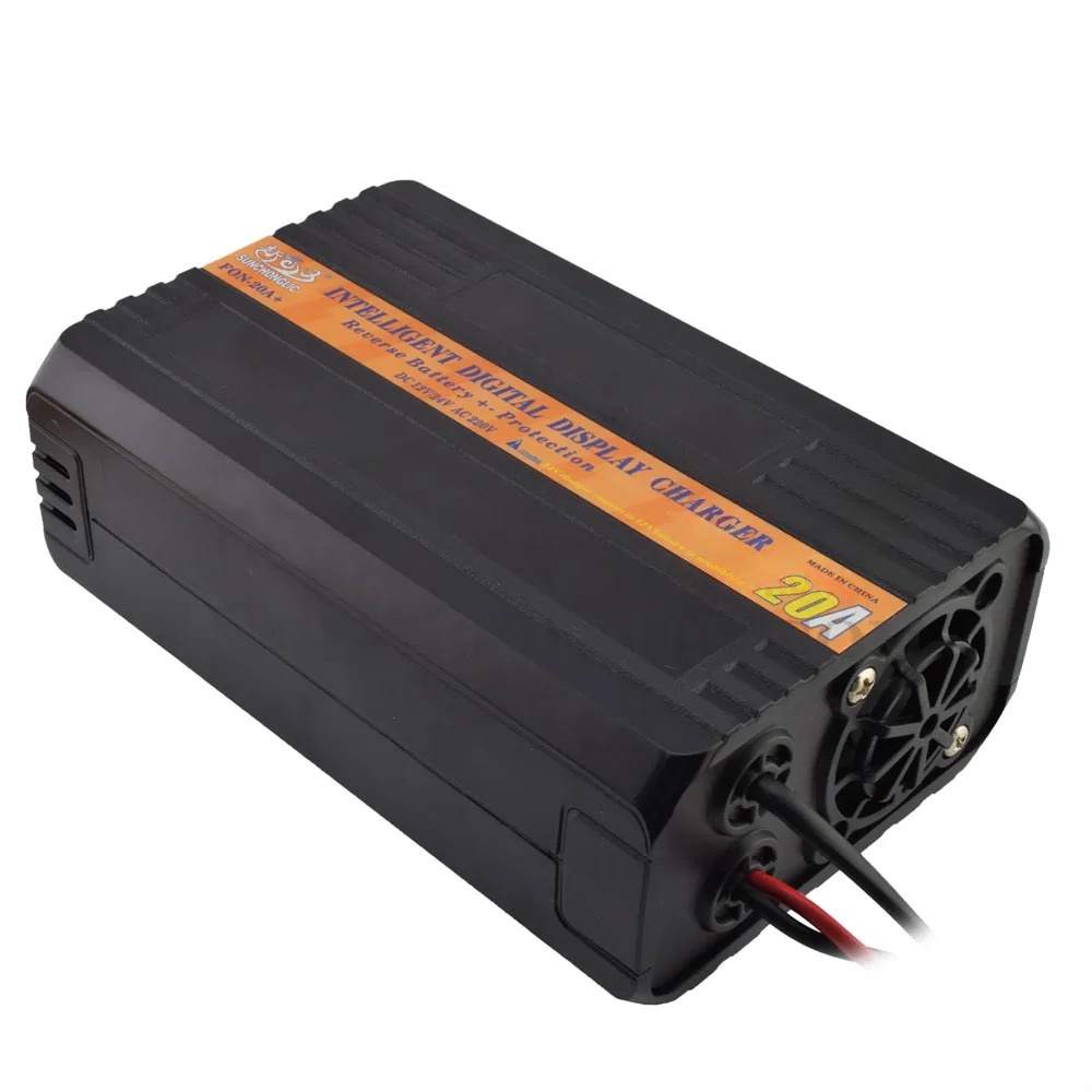 Battery Charger With Digital Display 12V/24Vdc-20A- with selectors (FON-20A) 