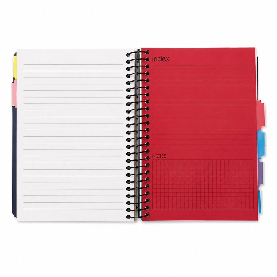 SOBHY Micro Margin Spiral A5 Notebook – 240 Sheets – 6 Subjects